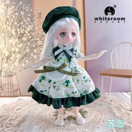 Dolls Dolls 23cm BJD Doll Girl Body Toy 15 Joint Moving Kawaii Doll with Fashion Clothing Soft Hair Dressing Girl Toy Birthday Gift Doll S2452202 S2452203