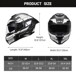 Sec Flare Helmet Flip-Up Modular Motorcycle Helmet, DOT