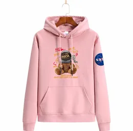 2021 Designerin NASA Langarm mit Kapuze -Velvet Sweatshirts Hoody Pullover Frauen Frauen Hoodie Plus Size 2415679942