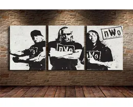 Nwo wrestling3 pezzi hd tela stampa decorazioni per la casa dipinto non framedframed5086614