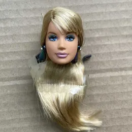 Dolls Retro 1/6 Doll Colored Hair Head سلسلة عالية الجودة سلسلة مكياج ناعمة دمية DIY إكسسوارات Girl Gift S2452201 S2452201 S2452201