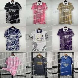 Kinesisk drakerosa fotbollsskjorta Thailand Bellingham Vini Jr Soccer Jerseys Tchouameni Hot Sale 23 24 Real Madrids Camaveringa Alaba Rodrygo Men Kit Uniform