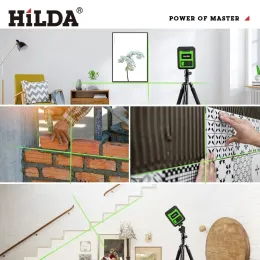 Hilda 2 Mini linee Level Laser Livello Autole livellamento Travi verdi Laser Vertica orizzontale Cross-line