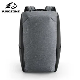 Sacchetti da esterno Kingsons Kingons da 15 pollici Waterproof Laptop Backpack Anti-Theft School Backpack Unisex Messenger Mochila Masculina Bag con più strati Q240521