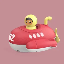 لعبة Bath Toys Baby Shower Toy Submarine Windy Windup Boat Boit Toy Toy Toy D240522