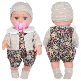 Realistische wiedergeborene Puppe 12 Zoll Silikon Babypuppen tragen Kawaii -Kleidung für Bildung, die den Geburtstag und Weihnachtsgeschenke für Kinder begleitet