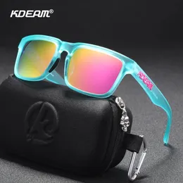 2024 Kdeam Hochwertige polarisierte Sonnenbrille für Frauen Männer Mode Unisex Brand Trendy Outdoor Eyewear für Paar 240522