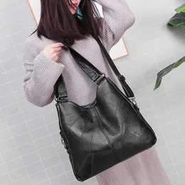 Umhängetaschen Modetasche zarte Textur klassische PU Leder Frauen Feste Farbeinkäufe täglich große Handtasche