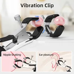 Other Health Beauty Items 2 breathing clips+1 tongue vibrator powerful vibration function waterproof female BDSM Moonuo brand Q240521