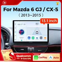 13,1 -дюймовый автомобильный DVD Радио для Mazda 6 GJ Atenza CX5 CX 5 2013 2014 2015 Беспроводной CarPlay Android Auto Car Multimedia Audioauto