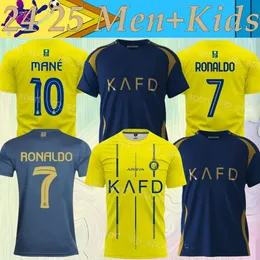 클럽 팀 Al Nassr 축구 94 Anderson Riyadh Talisca Jerseys 2023 24 Mans 7 Cristiano 10 Sadio Mane 29 Abdulrahman Ghareeb 2 Sultan al-Ghannam 축구 셔츠 키트