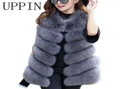 UPPIN Winter Warm Vest Arrival Fashion Women Import Coat Fur Vest HighGrade Faux Fur Coat Fur Long Vest Plus Size S3XL Y2009264142507