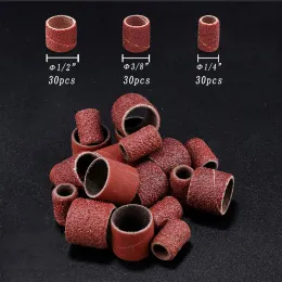 Sourcing Map 100pcs 1/2 Inch Sanding Drum Sleeves - 600 Grit For Rotary Tools & Drum Sanders-922929