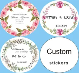 100 customizable personalized birthday gift box tags candy gift stickers logo invitations wedding stickers custom add your name2443885341