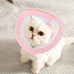 Colo de vestuário de cachorro Cole de gato macio Gatos fornecem um círculo de pescoço confortável Os cones pós -operatórios