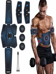ABS Trener mięśni brzuszny elektryczny stymulator prasy Schming Schming EMS Maszyna ćwiczeń domowy sprzęt do siłowni trening 2201117982626