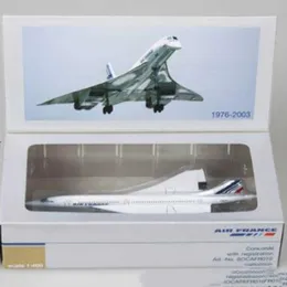 Aircraft Modle 14 см 1 400 Concorde Air France 1976-2003 Модель модели сплав сплав Среда Дисплей Модель игрушечных самолетов Childrens S5452138