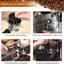 2PCS Coffee Machine Cleaning Disc - Silicone Backflush Pad
