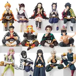 Action Toy Figures Killer Carattere d'azione Tanjirou Nezuko Zenitsu Tomioka Giyuu Kochou Animazione Collezione di personaggi per bambini Toys Q240521