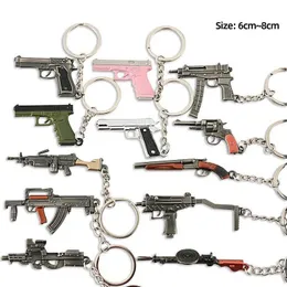 Biegły bolejne popularne game broń biżuterii mini -broń mini model metalowy wisiorek brelok mistrz mistrz