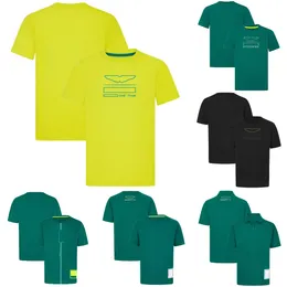 F1チームロゴTシャツ2024フォーミュラ1ドライバーポロシャツTシャツレーシングファンスポーツジャージー夏の男性と女性通気性Tシャツトップ