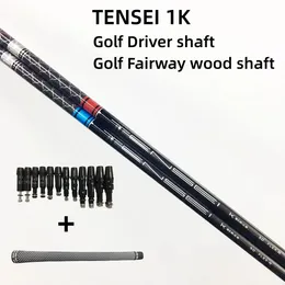 Eixo de golfe Tensei Bluered 1K Drivers Wood Sr R S Flex Graphite Free Assembly Sleeve and Grip 240513