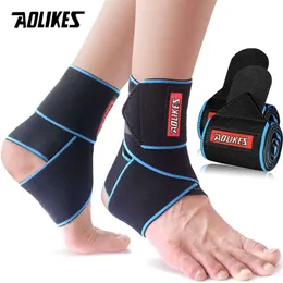 Aolikes 1Pair Support Brace Women Men - Andningsbar Bekväm justerbar ankelstabilisator för basket, kör L2405