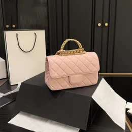 Top Tote Bags Luxries Designer Women Bag Custom Brand Handbag Women's Leather Gold Chain Crossbody Pink Cattle Shoulder Clutch Bag