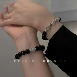 Novo estilo chinês manual string montanha gasta dinheiro com bracelete dupla luxuoso luxo avançado d240522