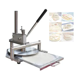 Manuale ad alta efficienza 304 in acciaio inossidabile 30 cm Cake Streezing Machine Chapati Pie Press Machine per negozi di alimenti ristorante ristorante