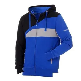 Motorcycle Apparel Fashion Mens Zipper Hoodies Moto Cotton Jacket For Factory Sport Riding Sweatshirt Windproof Motocross Drop Delive Dhtfu