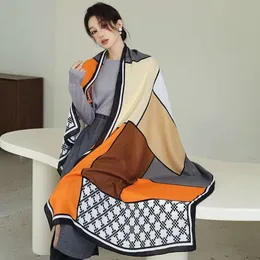 Шарфы для женщин с атмосферой в корейском стиле, весенняя осенняя наряды, пальто, шарфы, универсальная ниша, мало чем отличаются от летних новых шарфов и платков