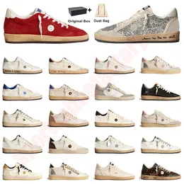 2024 Designer Treakers Superstar Doold Dirty Sports Buty Masowe mężczyźni kobiety Ballstar Casual Buty Białe skórzane buty Luxury z pudełkiem 35-46