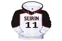 Mens Designer T Shirts Kuroko039S Basket Ball 3D Tryckta hoodies Kuroko No Basuke Seirin School Uniform Cosplay Costume Oneck 2247545