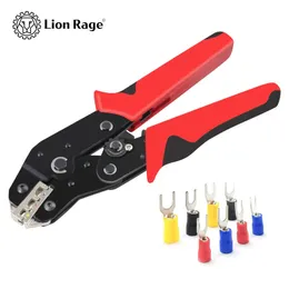 Hand Crimp Tool 02525 mm² einstellbarer Ratchat Crimperzange 280pcs Kabelschuhe Sortment Kit Isoliert Draht Crimp Set 240522