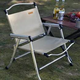 Camp Furniture SunnyFeel Mountain Outdoor Chair Aviation Aluminium Alloy Foldbar och bärbar campingstrandfiske