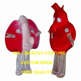 1 -częściowy kostium serca / maskotka dla dorosłych kreskówek Słuchaj i zdrowie płuc motyw reklamy anime kostium 2843 kostiumy maskotki