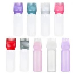120ml plastik saç boyası doldurulabilir şişe aplikatörü tarak petrol petrol dağıtım salon saç boyama kuaförlük stil aracı