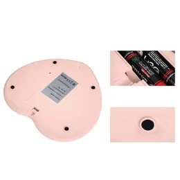 Waage Skala Großhandel Pink Heart Mini Mini Elektronische digitale Küche Skala Genauige Gram Back 2000 g/0,1 g Drop Delivery Office School DHXEO