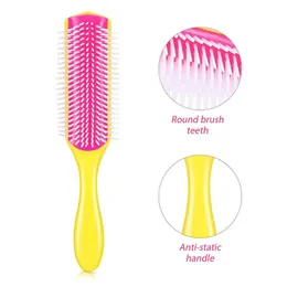 Ny 2024 Ny hårkam Magic Detangling Hair Brush Scalp Massager för huvud Barber Rak Curly Våt luftkudde Hårtillbehör Kvinnor för hårbotten Massager