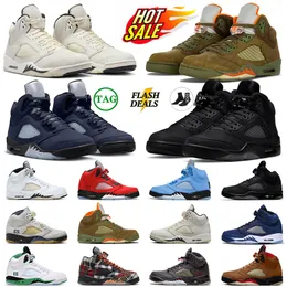 Designer 5s Mens Basketball Shoes jump man 5 x Black Cat Georgetown Olive UNC Raging Bull Lucky Green Outdoor Shoes Sneakers Men & Women jumpmaan 5 jumpan 5s chaussure 13