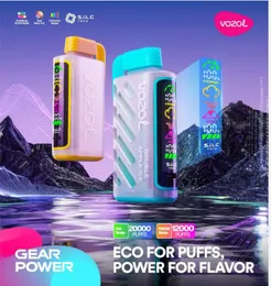 Najciekawsze gorące sprzedażą Vozol Gear Power 20000 Puffs E Vapes Dorosł 20 ml E-Liquid 20 Sok Vape 650 mAh Batterty Elektroniczne papierosy z cyfrowym ekranem wyświetlacza