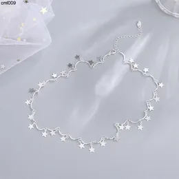 Zuyin Full Sky Star Moon Halsband Kvinnor Kort stil Överdriven klavikelkedja Temperament glittrande