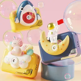 Dzieci Ins Cute Cartoon Unicorn Bubble Machine Automatyczny bąbel