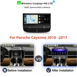 128g Blu-ray Screen para Porsche Cayenne 2010-2017 Android Car Radio GPS Multimídia Player Audio Navigation Head Unit CarPlay 360