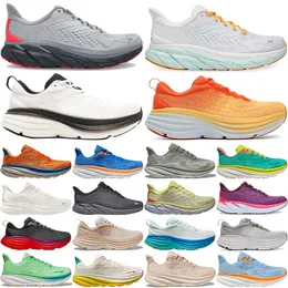 Clifton Sneakers Designer Running Shoes Men Women Bondi 8 9 Sneaker One Womens Challenger 7 Anthracite vandringssko andningsbara män utomhus sporttränare 36-47