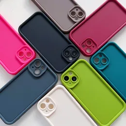 Neue schöne Süßigkeiten Solid Color DIY Rückenabdeckung für iPhone 11 12 12 14 15 Pro Max Schockdichte TPU Silicon Phone Hülle