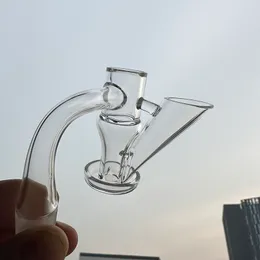 Full Weld Vortex Slider Terp Slurper Quartz Banger, 10/14mm Beveled Edge 45/90 Degree Thick quartz Nail for Smoking Bong Rigs Water Pipes