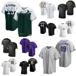 Man Women Kid Baseball 47 Cal Quantrill Jerseys 23 Kris Bryant 13 Alan Trejo 4 Michael Tglia 19 Charlie Blackmon 44 Elehuris Montero Space City Flexbase Luojishan