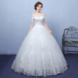 Real Vedio Luxury Lace Applique Plus Size Wedding Dress Emelcodery 2024 Новое длинное поезде